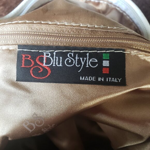 Blu Style Vintage Made in Italy Women's Hobo Leather bag - Picture 5 of 6